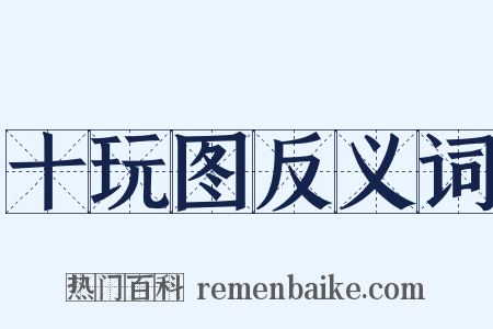 十玩图反义词是什么意思的图片